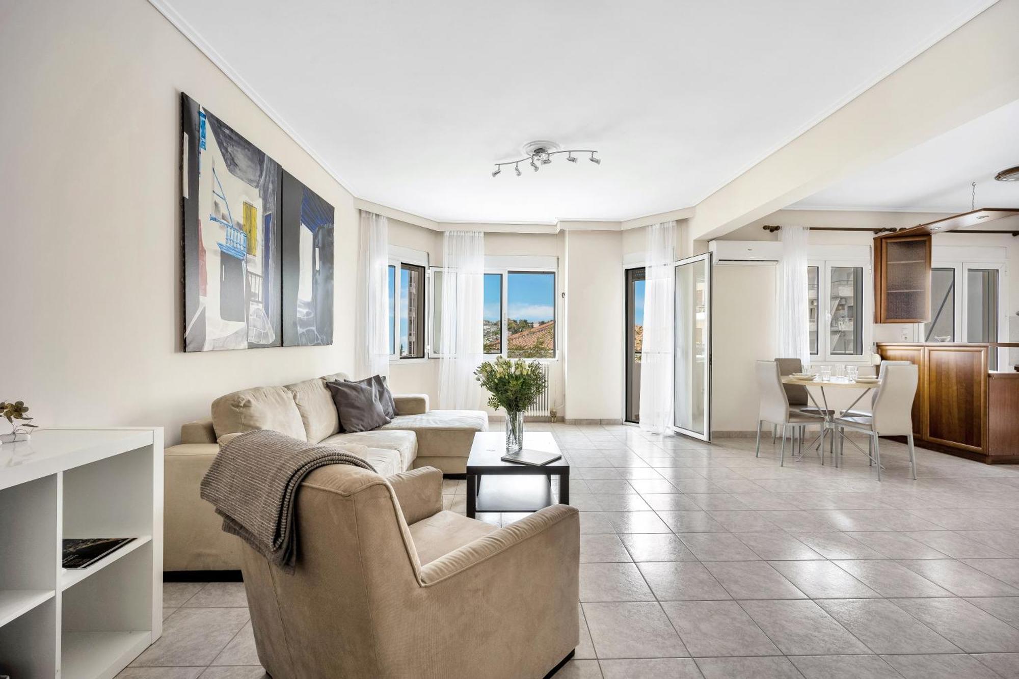 Fabulous Central Apartment Close To The Sea! Chalkís Eksteriør bilde