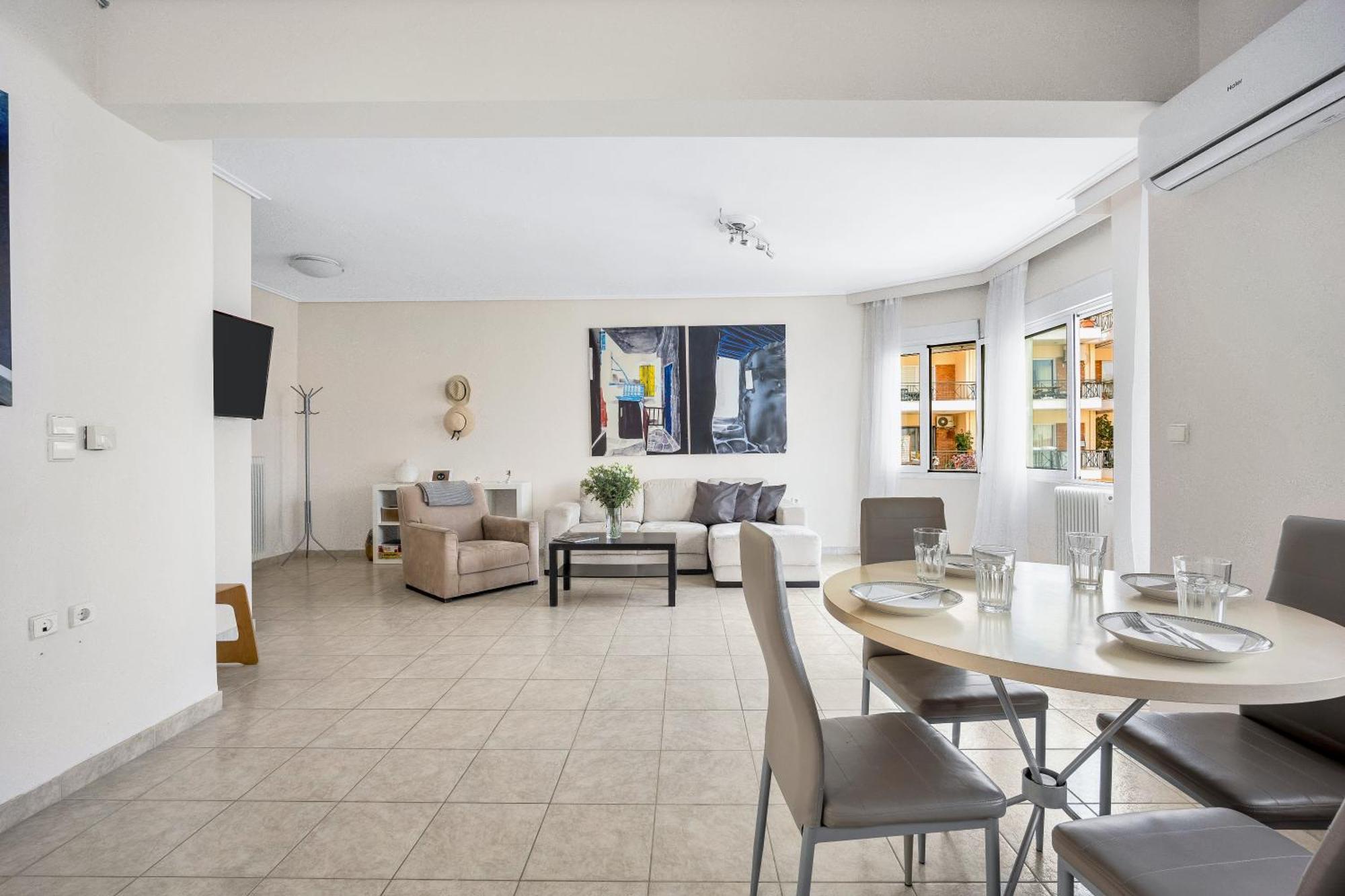 Fabulous Central Apartment Close To The Sea! Chalkís Eksteriør bilde